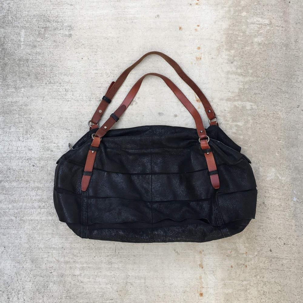 Black Leather Revel New York Handbag